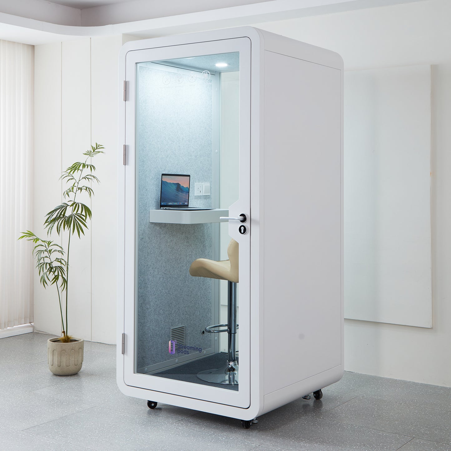 StreamingPods Compact Office Sound Pod - Single Person