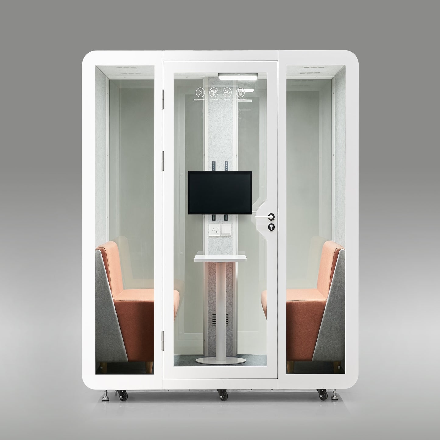 StreamingPods Venti Office Sound Pod Modular Meeting Booth - 4-6 Person Size