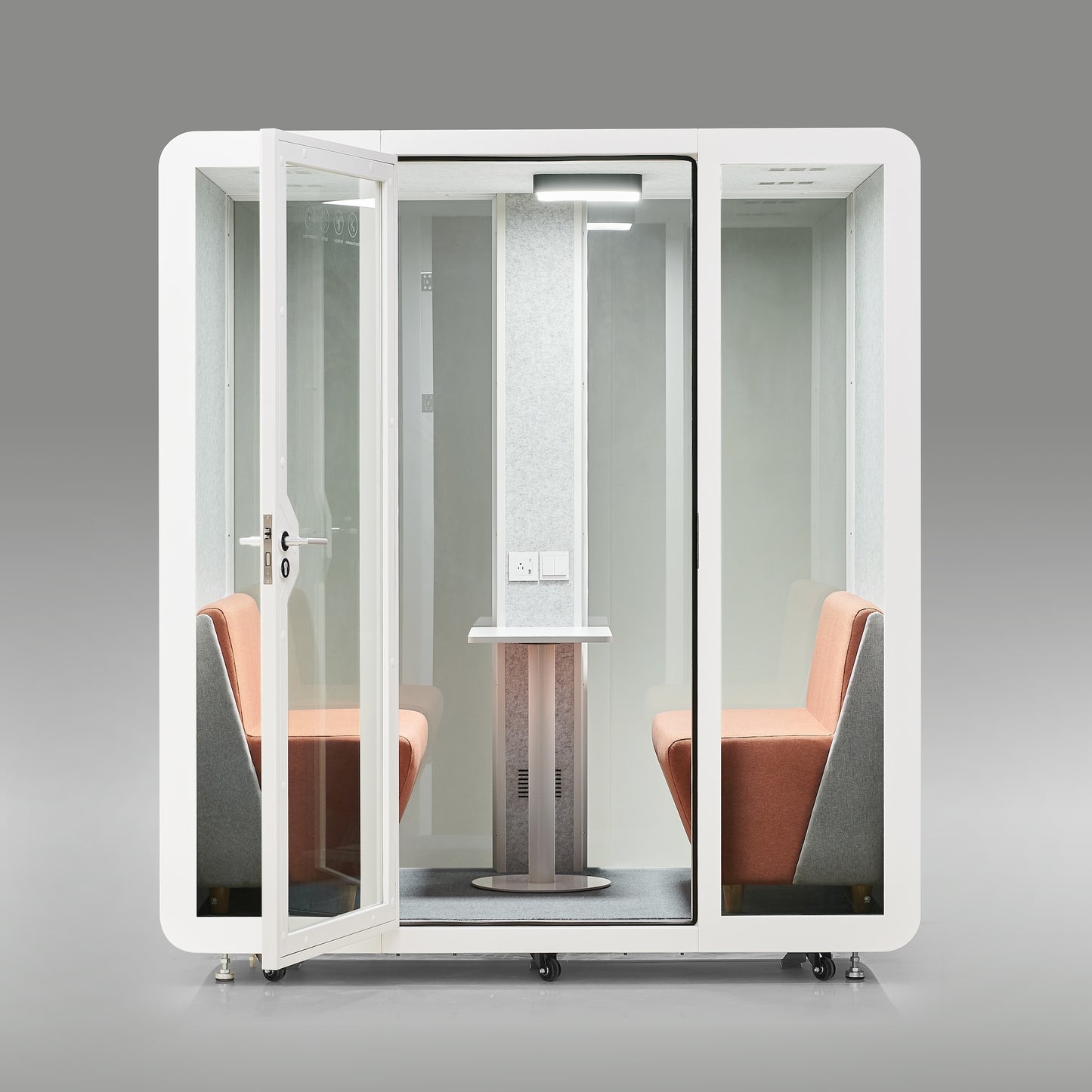 StreamingPods Grande Office Sound Pod Modular Meeting Booth - 2-4 Person Size