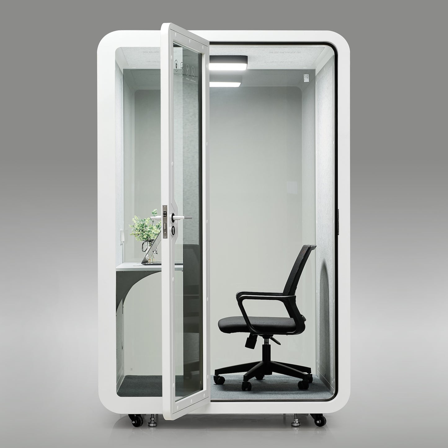 StreamingPods Tall Office Sound Pod Modular Meeting Booth - Large Single Person