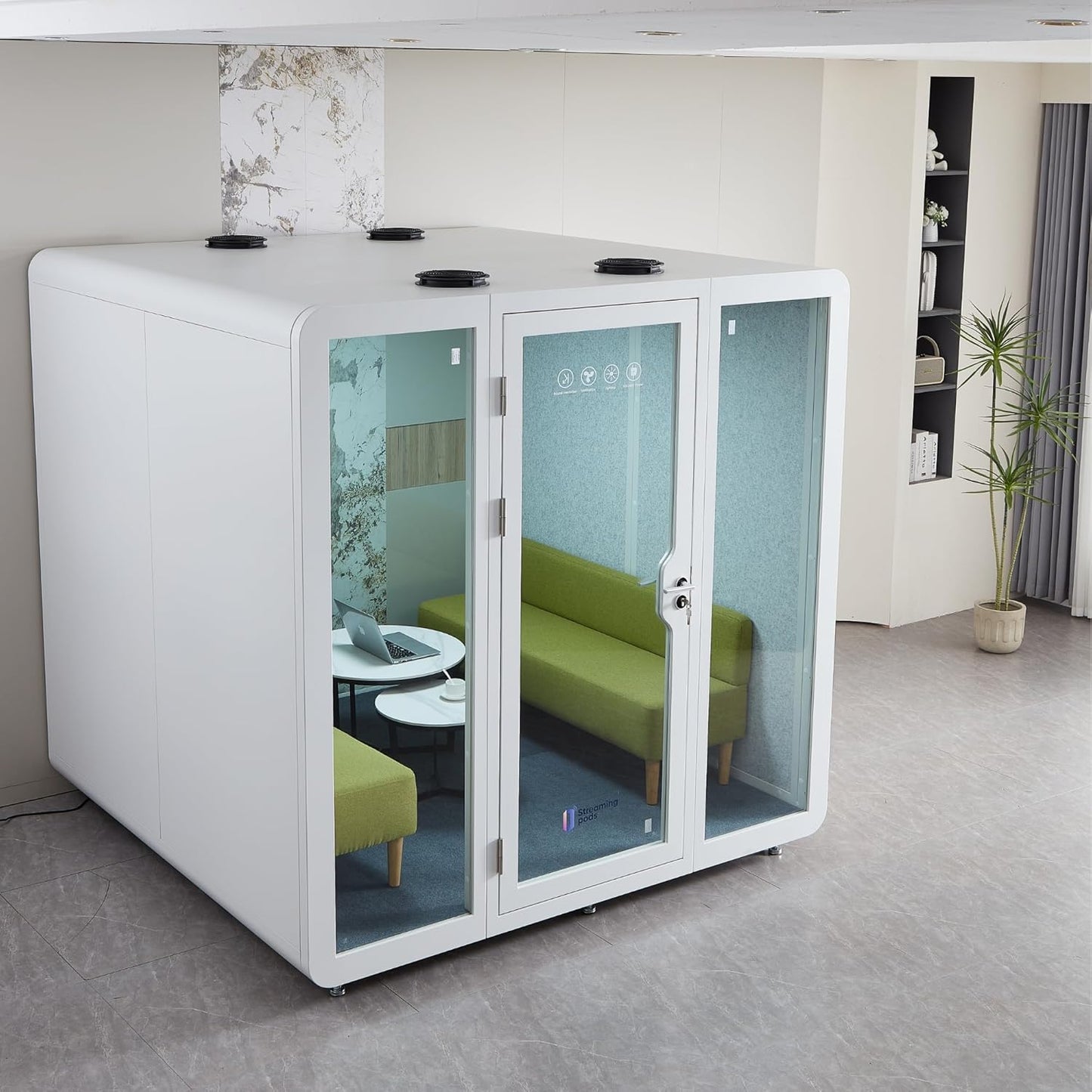 StreamingPods Extra Large Office Sound Pod - 8 Person Size