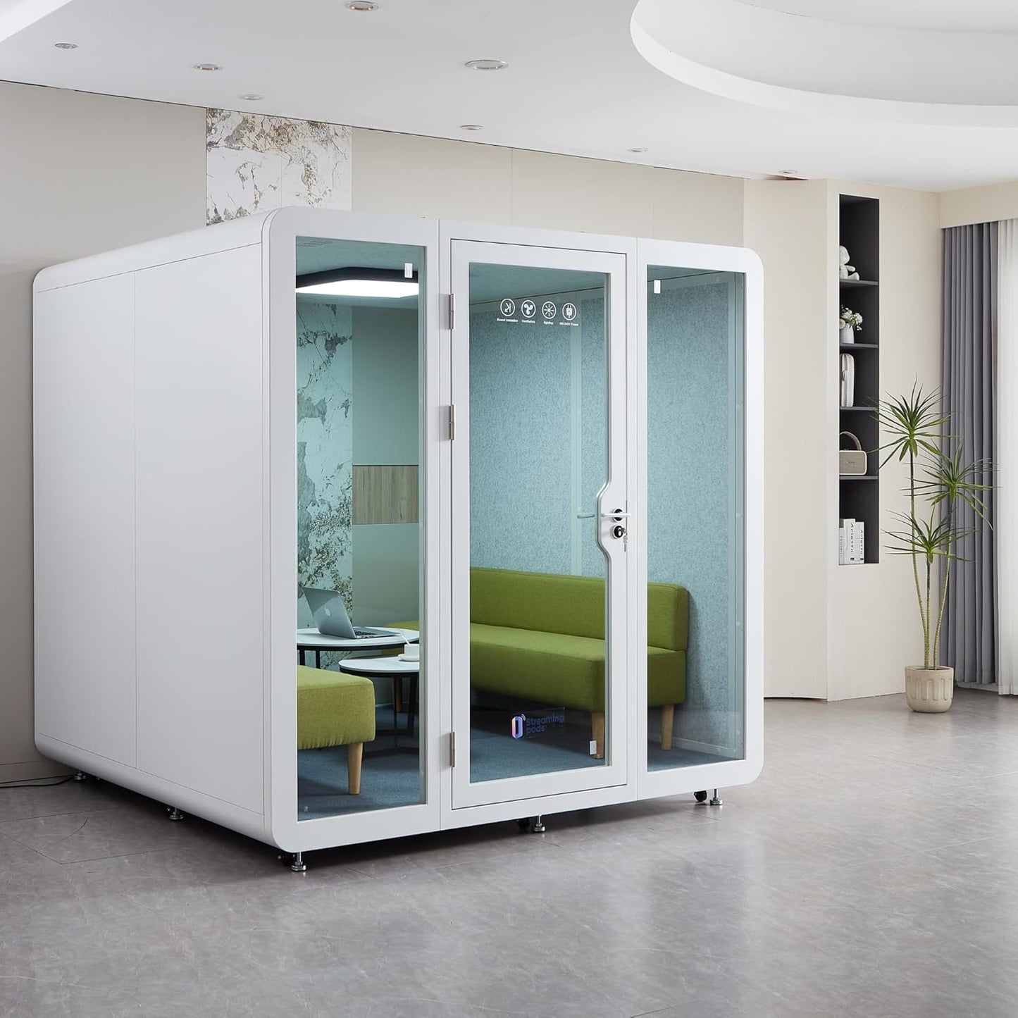 StreamingPods Extra Large Office Sound Pod - 8 Person Size