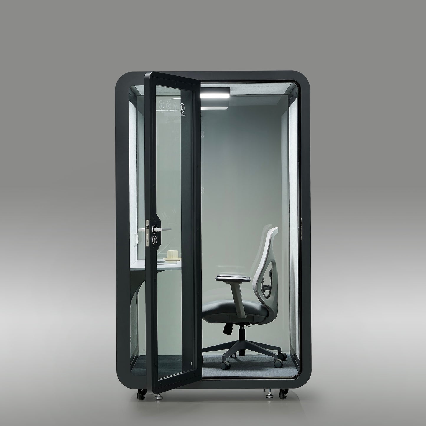 StreamingPods Tall Office Sound Pod Modular Meeting Booth - Large Single Person