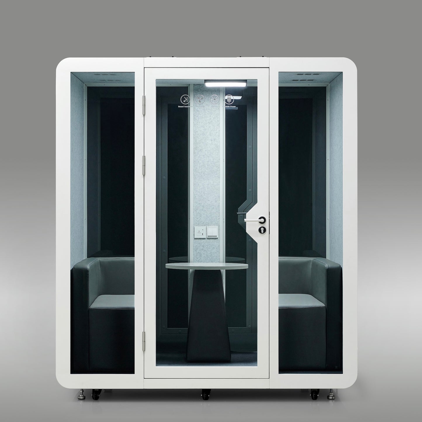 StreamingPods Venti Office Sound Pod Modular Meeting Booth - 4-6 Person Size