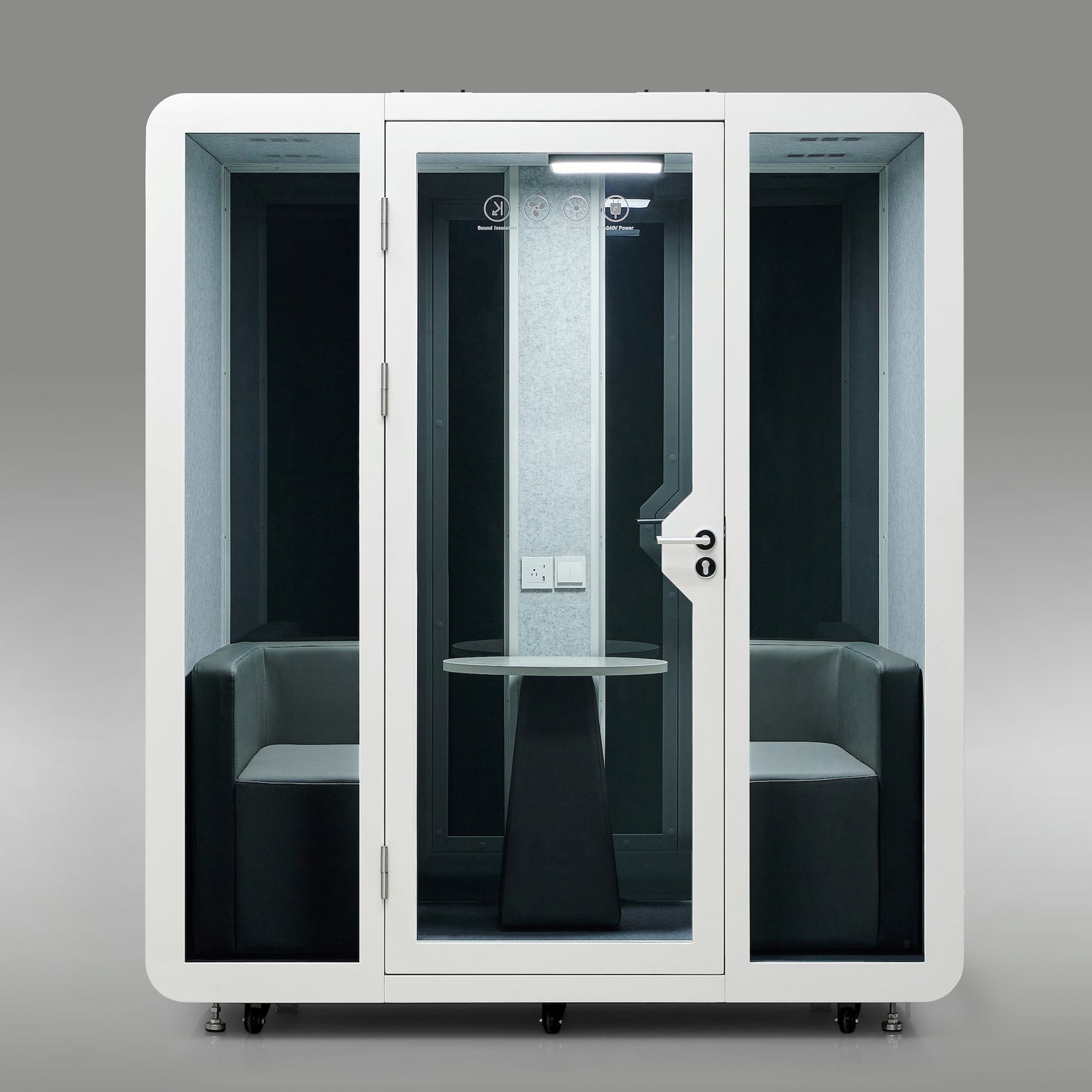 StreamingPods Venti Office Sound Pod Modular Meeting Booth - 4-6 Person Size