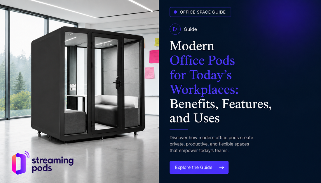 Modern Office Pods for Today’s Workplaces: Benefits, Features, and Uses