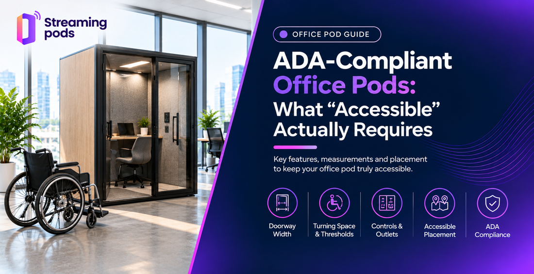 ADA-Compliant Office Pods: What “Accessible” Actually Requires