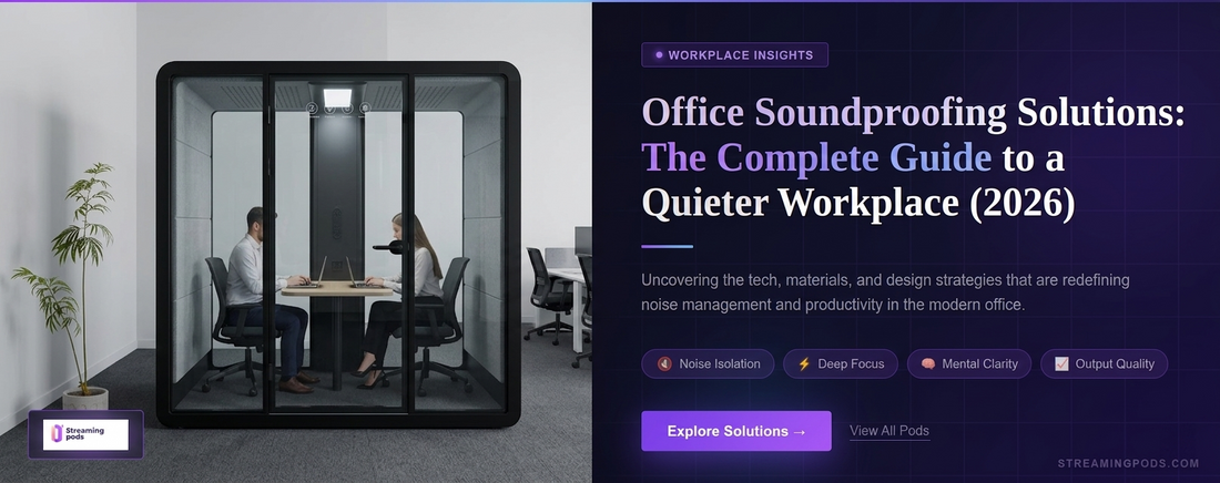Office Soundproofing Solutions: The Complete Guide to a Quieter Workplace (2026)