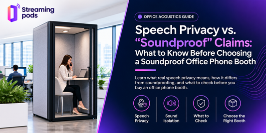Speech Privacy vs. "Soundproof" Claims: What to Know Before Choosing a Soundproof Office Phone Booth