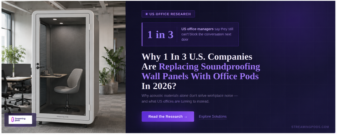 Why 1 In 3 U.S. Companies Are Replacing Soundproofing Wall Panels With Office Pods In 2026?