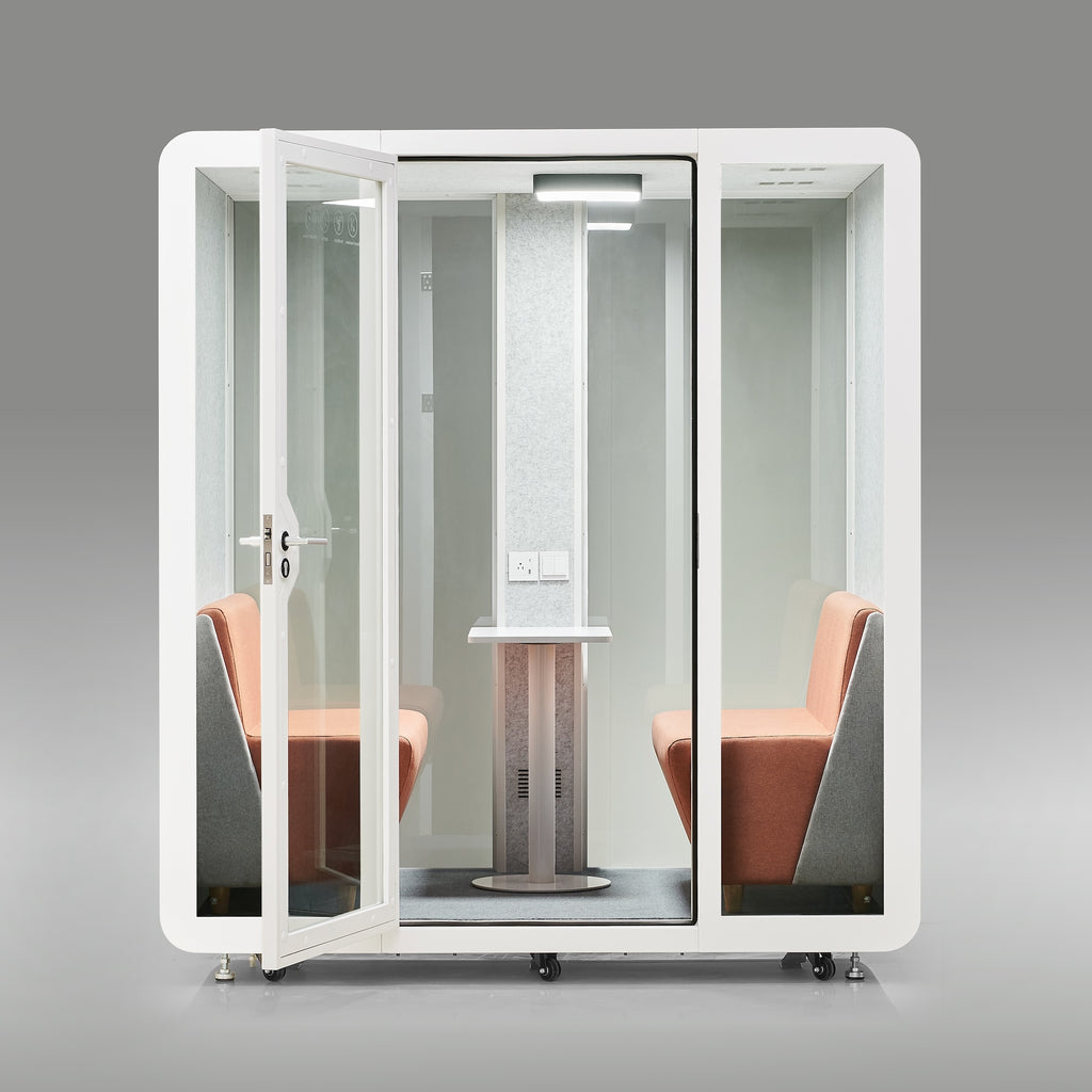 StreamingPods Grande Office Sound Pod Modular Meeting Booth - 2-4 Person Size
