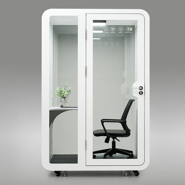 StreamingPods Tall Office Sound Pod Modular Meeting Booth - Large Single Person