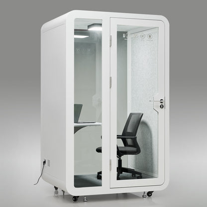 StreamingPods Tall Office Sound Pod Modular Meeting Booth - Large Single Person