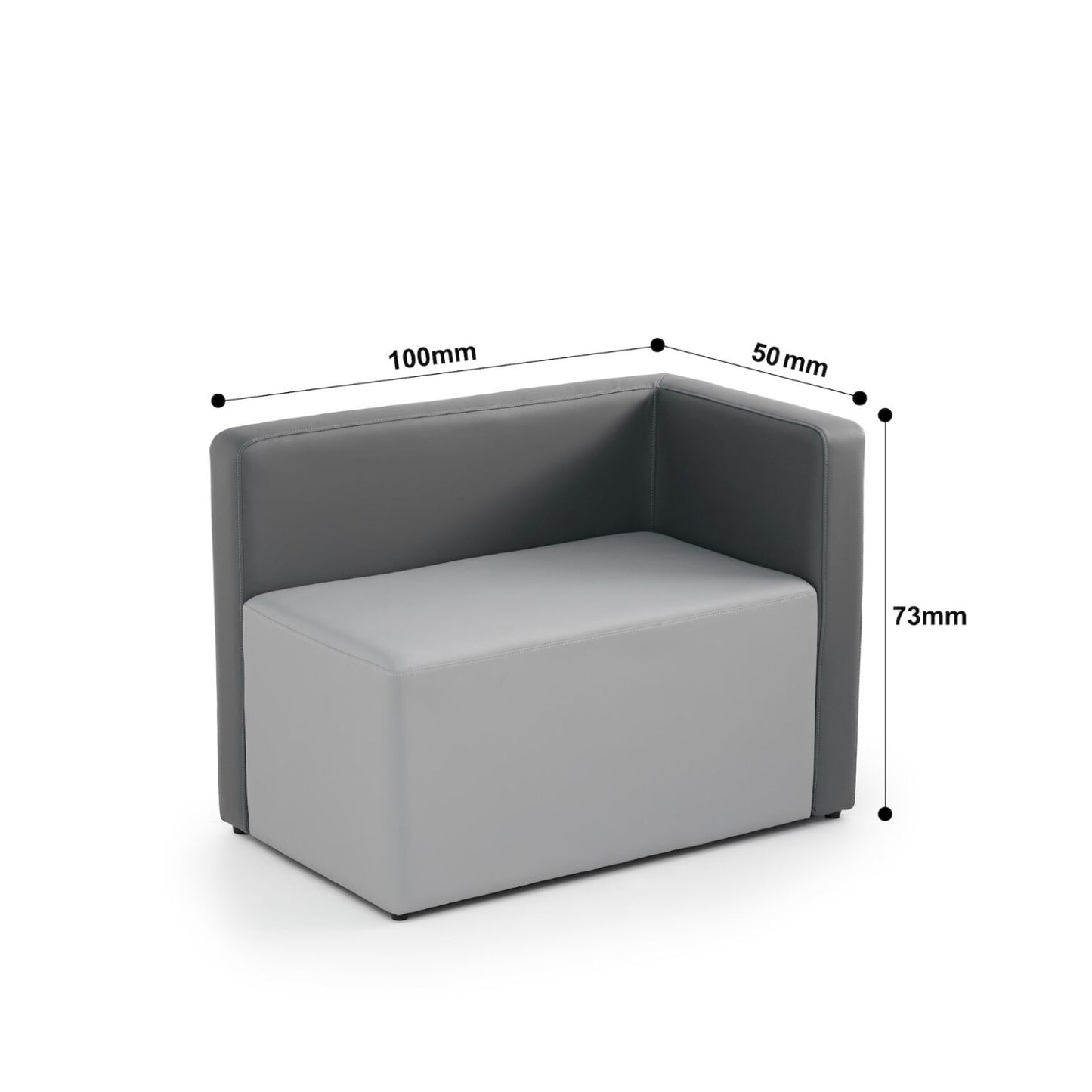 Double 2 Person Sofa Set with Table