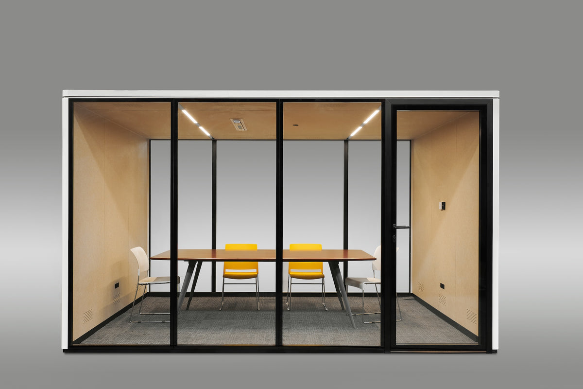 Large Modular Meeting Room Pod | Room 4m x 4m – StreamingPods