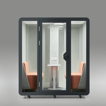 StreamingPods Grande Office Sound Pod Modular Meeting Booth - 2-4 Person Size