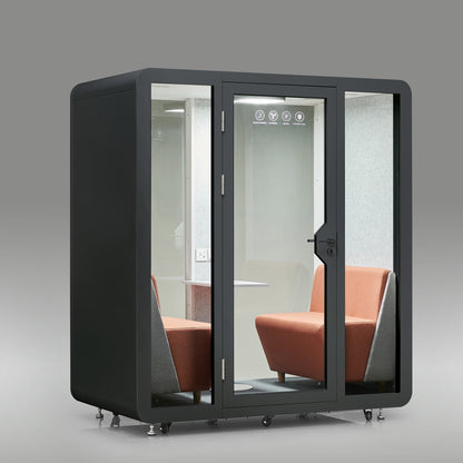StreamingPods Grande Office Sound Pod Modular Meeting Booth - 2-4 Person Size