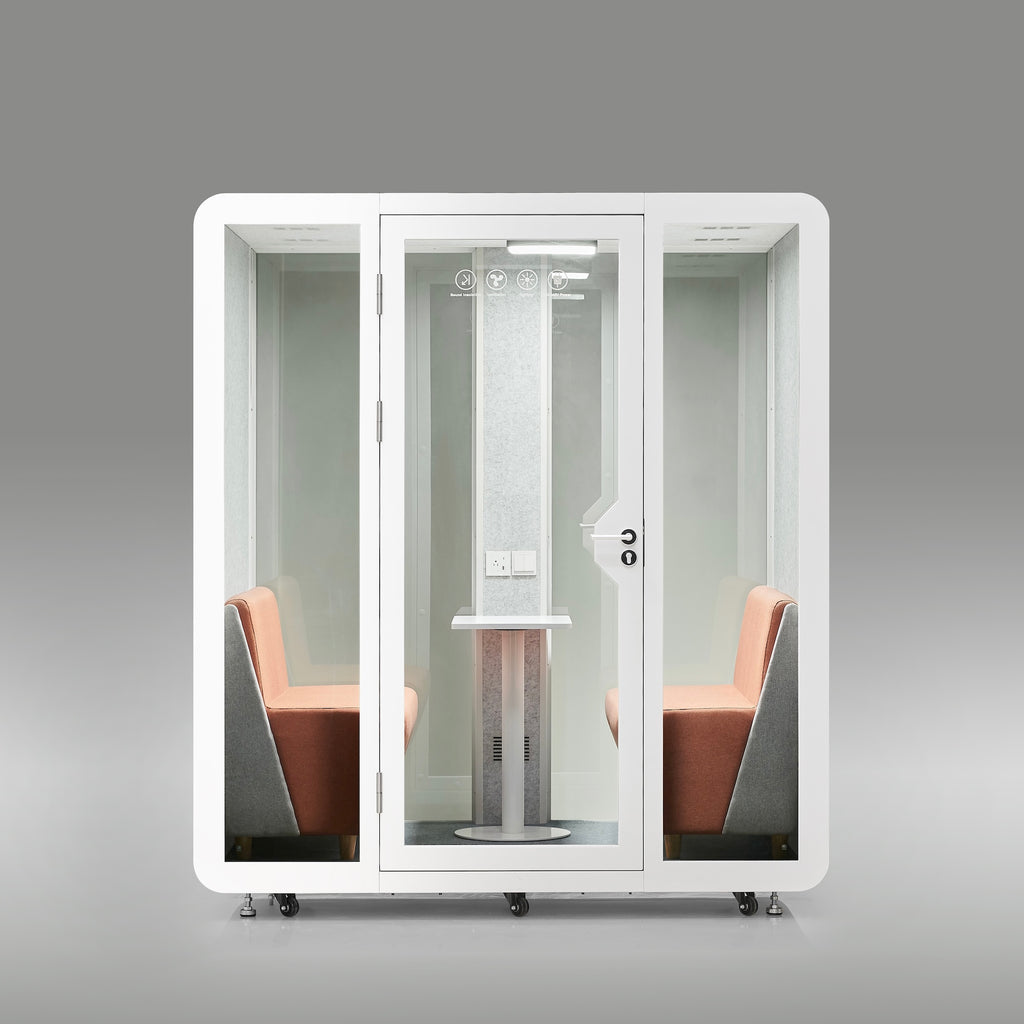 StreamingPods Grande Office Sound Pod Modular Meeting Booth - 2-4 Person Size