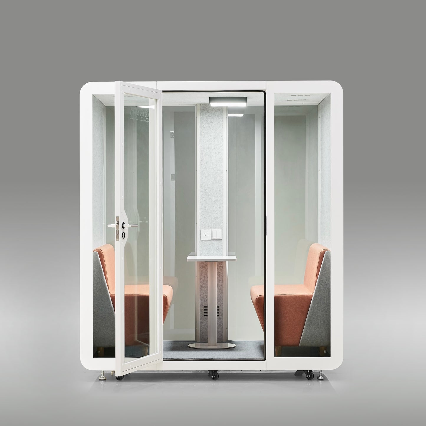 StreamingPods Grande Office Sound Pod Modular Meeting Booth - 2-4 Person Size