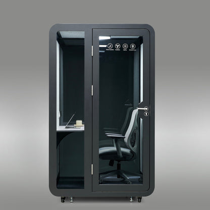 StreamingPods Tall Office Sound Pod Modular Meeting Booth - Large Single Person