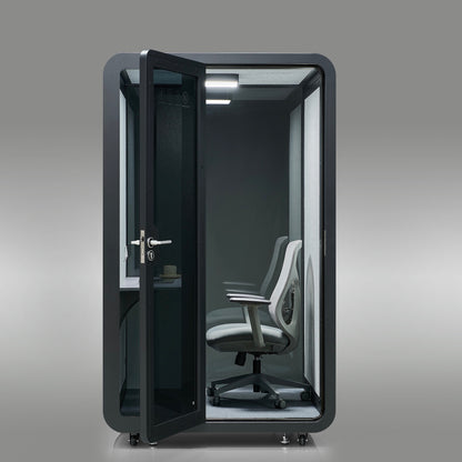 StreamingPods Tall Office Sound Pod Modular Meeting Booth - Large Single Person