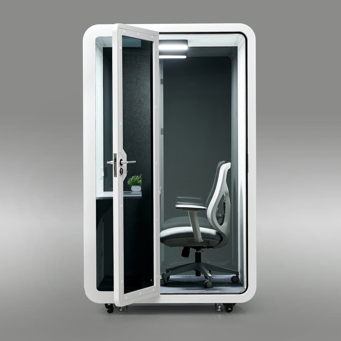 StreamingPods Tall Office Sound Pod Modular Meeting Booth - Large Single Person