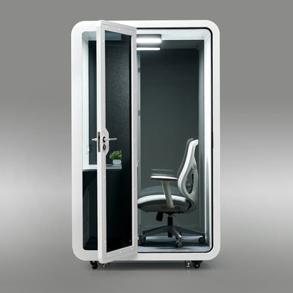 StreamingPods Tall Office Sound Pod Modular Meeting Booth - Large Single Person