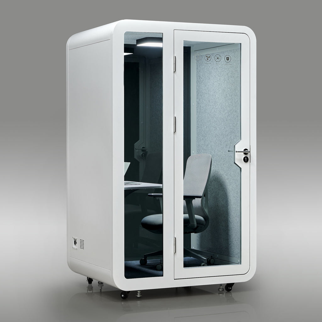 StreamingPods Tall Office Sound Pod Modular Meeting Booth - Large Single Person