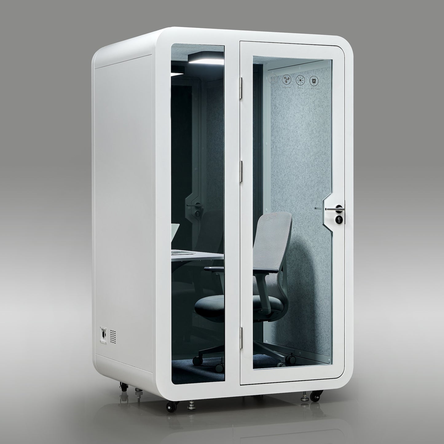StreamingPods Tall Office Sound Pod Modular Meeting Booth - Large Single Person