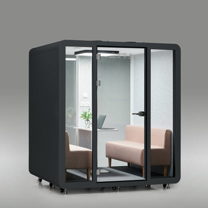 StreamingPods Venti Office Sound Pod Modular Meeting Booth - 4-6 Person Size
