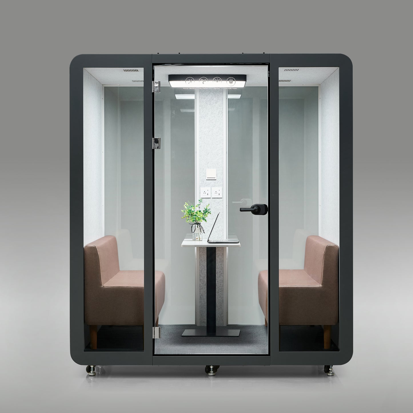 StreamingPods Venti Office Sound Pod Modular Meeting Booth - 4-6 Person Size
