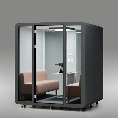 StreamingPods Venti Office Sound Pod Modular Meeting Booth - 4-6 Person Size