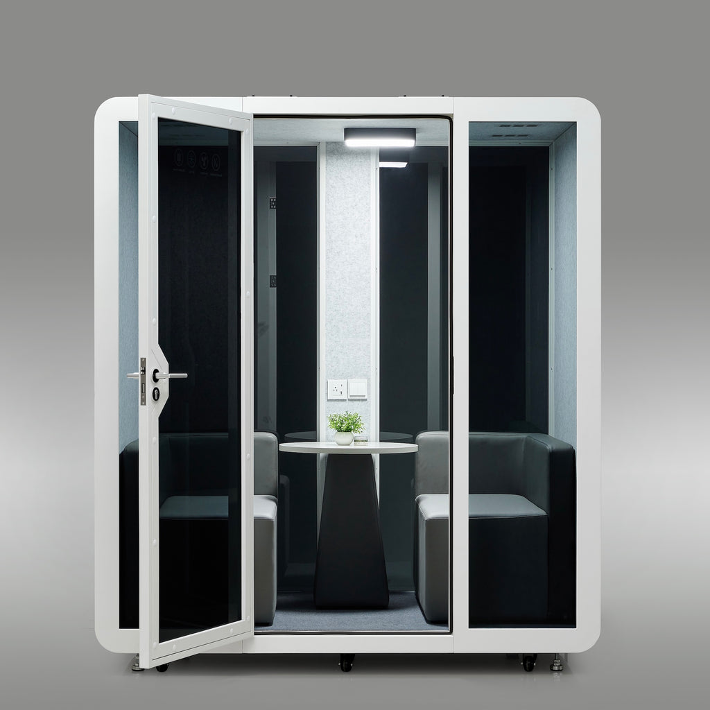 StreamingPods Venti Office Sound Pod Modular Meeting Booth - 4-6 Person Size