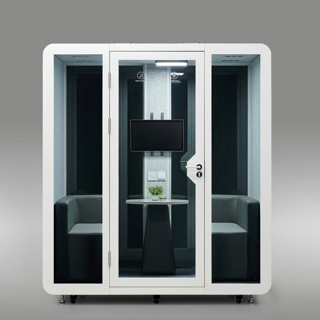 StreamingPods Venti Office Sound Pod Modular Meeting Booth - 4-6 Person Size