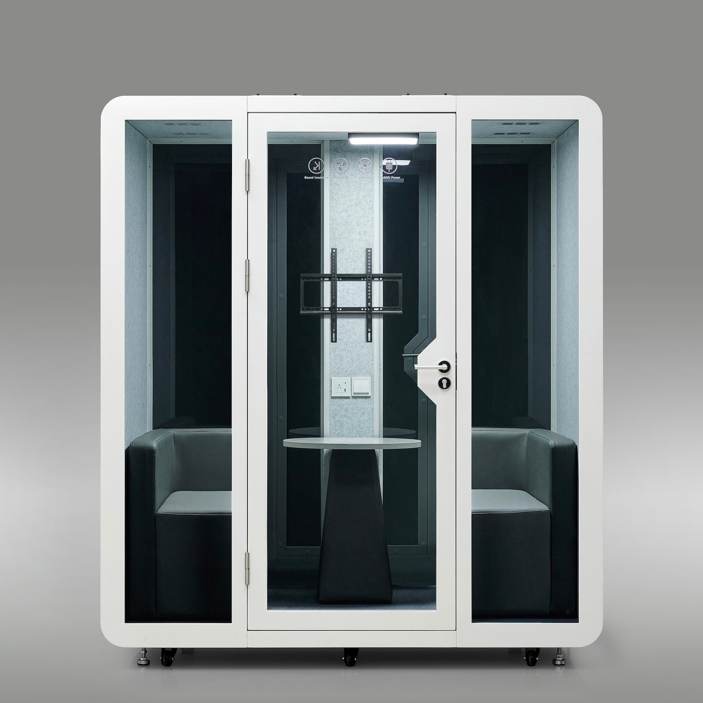 StreamingPods Venti Office Sound Pod Modular Meeting Booth - 4-6 Person Size