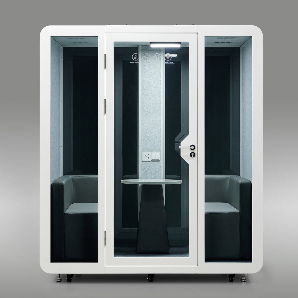 StreamingPods Venti Office Sound Pod Modular Meeting Booth - 4-6 Person Size