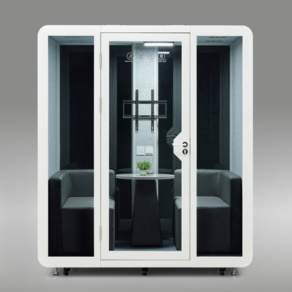 StreamingPods Venti Office Sound Pod Modular Meeting Booth - 4-6 Person Size