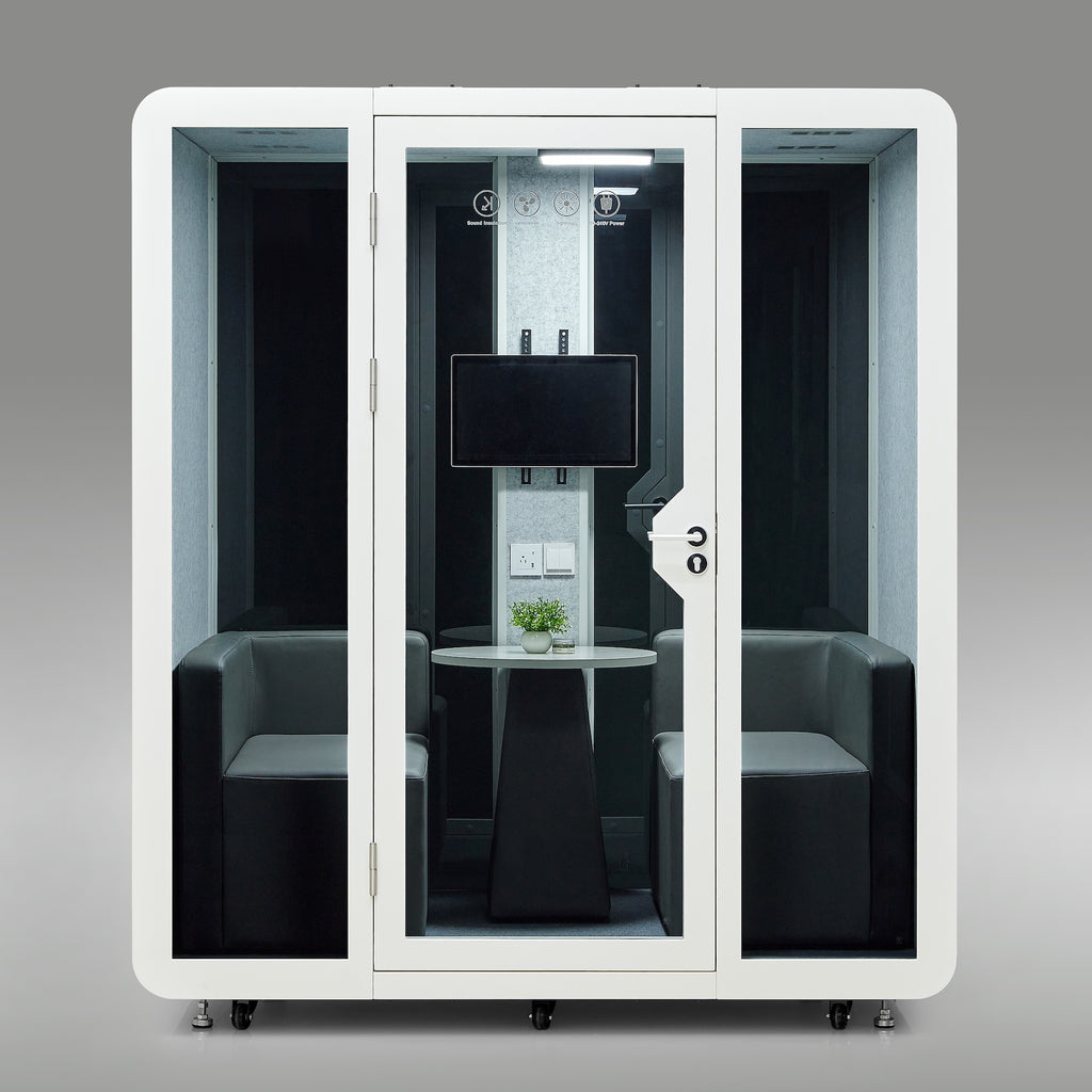 StreamingPods Venti Office Sound Pod Modular Meeting Booth - 4-6 Person Size