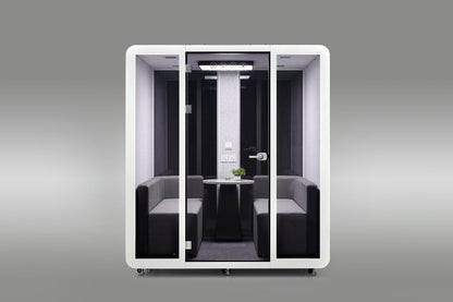 StreamingPods Venti Office Sound Pod Modular Meeting Booth - 4-6 Person Size